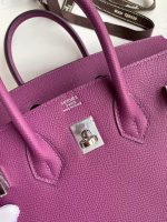 Hermes Birkin 25 Retourne Handmade Bag In Anemone Epsom Calfskin - Image 2