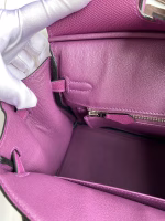 Hermes Birkin 25 Retourne Handmade Bag In Anemone Epsom Calfskin - Image 4