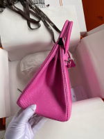 Hermes Birkin 25 Retourne Handmade Bag In Pink Lizard Leather - Image 2