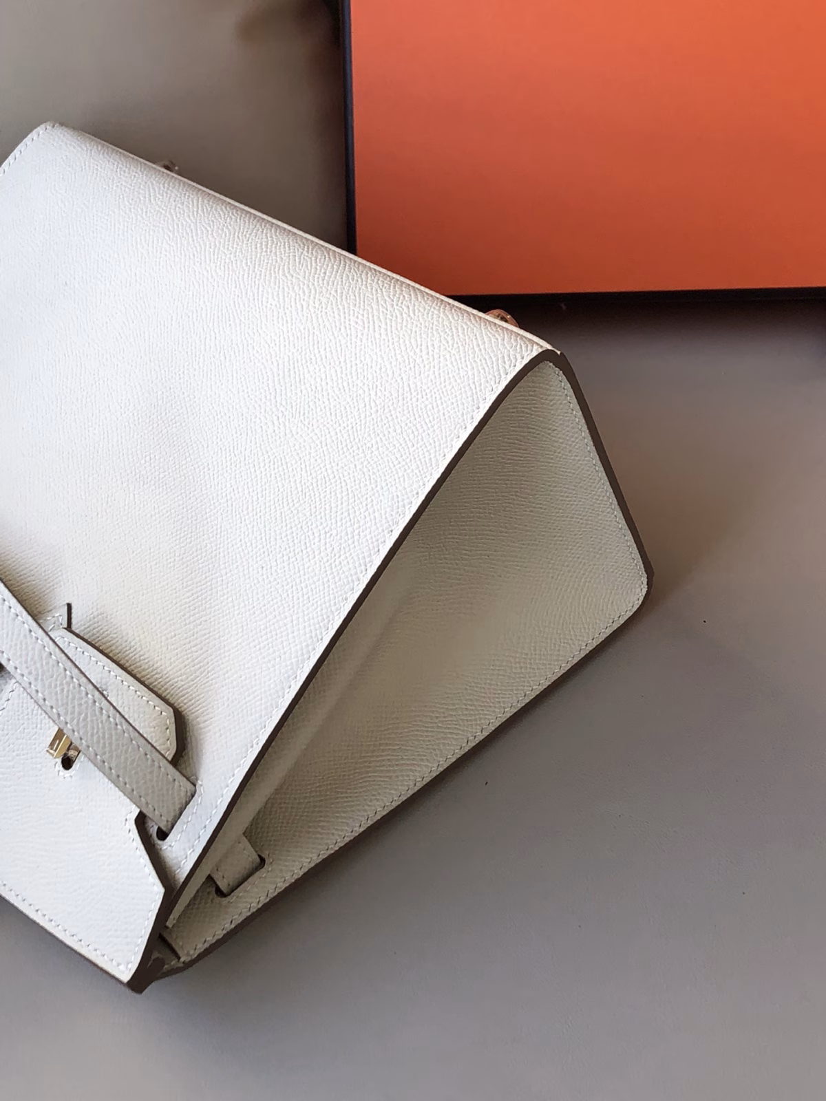 Hermes Birkin 25 Sellier Handmade Bag In Craie Epsom Calfskin - Image 9