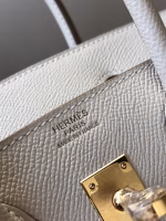Hermes Birkin 25 Sellier Handmade Bag In Craie Epsom Calfskin - Image 2