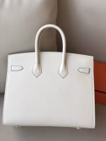 Hermes Birkin 25 Sellier Handmade Bag In Craie Epsom Calfskin - Image 4