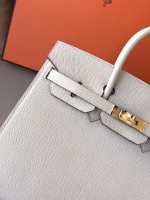 Hermes Birkin 25 Sellier Handmade Bag In Craie Epsom Calfskin - Image 5