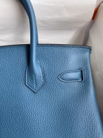 Hermes Birkin 30 Retourne Handmade Bag In Colvert Clemence Leather - Image 8