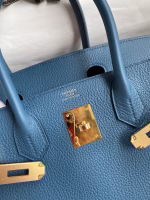 Hermes Birkin 30 Retourne Handmade Bag In Colvert Clemence Leather - Image 2