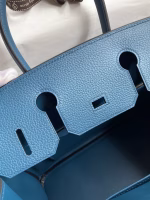 Hermes Birkin 30 Retourne Handmade Bag In Colvert Clemence Leather - Image 4