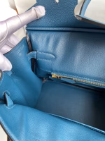 Hermes Birkin 30 Retourne Handmade Bag In Colvert Clemence Leather - Image 5
