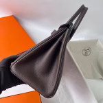 Hermes Birkin 30 Retourne Handmade Bag In Rouge Sellier Clemence Leather - Image 8
