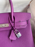 Hermes Birkin 30 Retourne Handmade Bag In Anemone Epsom Calfskin - Image 7