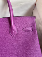 Hermes Birkin 30 Retourne Handmade Bag In Anemone Epsom Calfskin - Image 8