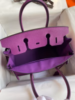 Hermes Birkin 30 Retourne Handmade Bag In Anemone Epsom Calfskin - Image 2