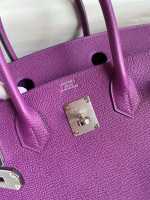 Hermes Birkin 30 Retourne Handmade Bag In Anemone Epsom Calfskin - Image 3