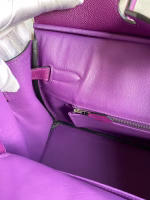Hermes Birkin 30 Retourne Handmade Bag In Anemone Epsom Calfskin - Image 4