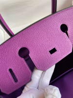 Hermes Birkin 30 Retourne Handmade Bag In Anemone Epsom Calfskin - Image 5