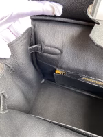 Hermes Birkin 30 Retourne Handmade Bag In Black Epsom Calfskin - Image 5