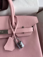 Hermes Birkin 30 Retourne Handmade Bag In Rose Sakura Epsom Calfskin - Image 7