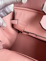 Hermes Birkin 30 Retourne Handmade Bag In Rose Sakura Epsom Calfskin - Image 5
