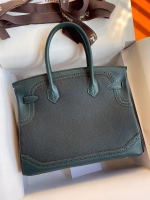 Hermes Ghillies Birkin 30cm Limited-edition Bag In Black Calfskin - Image 6