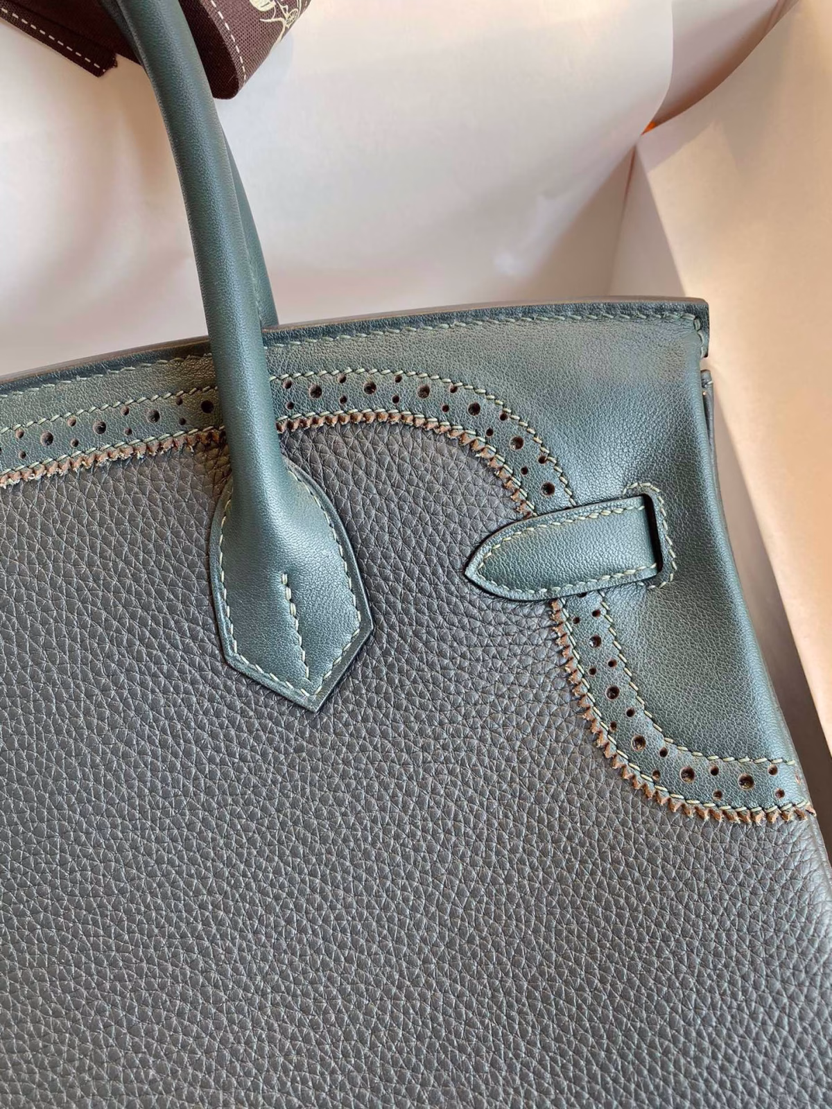 Hermes Ghillies Birkin 30cm Limited-edition Bag In Black Calfskin - Image 8