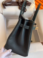 Hermes Ghillies Birkin 30cm Limited-edition Bag In Black Calfskin - Image 9