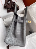 Hermes Birkin 30 Handmade Bag In Etain Crocodile Niloticus Matte Skin - Image 2