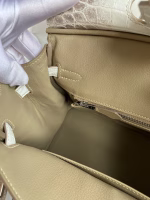 Hermes Diamond Birkin 30cm Bag In Himalaya Niloticus Crocodile Skin - Image 5