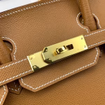 Hermes Birkin 30 Sellier Handmade Bag In Gold Epsom Calfskin - Image 2