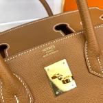 Hermes Birkin 30 Sellier Handmade Bag In Gold Epsom Calfskin - Image 7