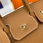 Hermes Birkin 30 Sellier Handmade Bag In Gold Epsom Calfskin - Image 4