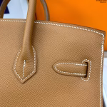 Hermes Birkin 30 Sellier Handmade Bag In Gold Epsom Calfskin - Image 5