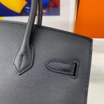 Hermes Birkin 30 Sellier Handmade Bag In Black Epsom Calfskin - Image 5