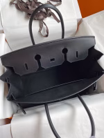 Hermes Birkin 35 Retourne Handmade Bag In Black Box Calfskin - Image 3