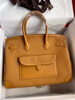 Hermes Cargo Birkin 35cm Limited-edition Bag In Sesame Canvas - Image 8