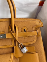 Hermes Cargo Birkin 35cm Limited-edition Bag In Sesame Canvas - Image 9