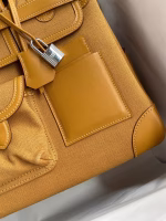Hermes Cargo Birkin 35cm Limited-edition Bag In Sesame Canvas - Image 2