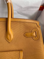 Hermes Cargo Birkin 35cm Limited-edition Bag In Sesame Canvas - Image 4