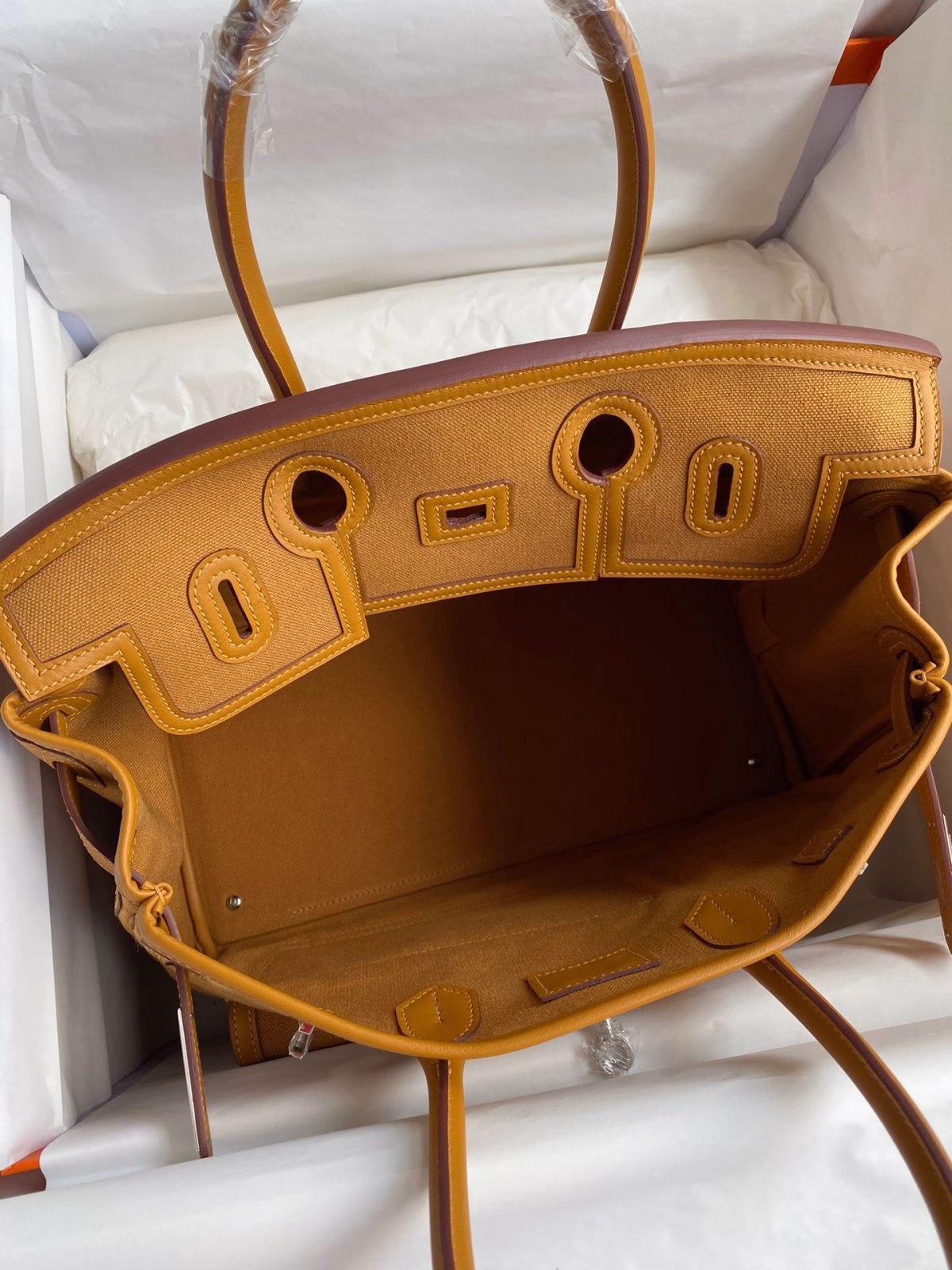 Hermes Cargo Birkin 35cm Limited-edition Bag In Sesame Canvas - Image 5