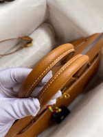 Hermes Birkin 35 Retourne Handmade Bag In Gold Epsom Calfskin - Image 2