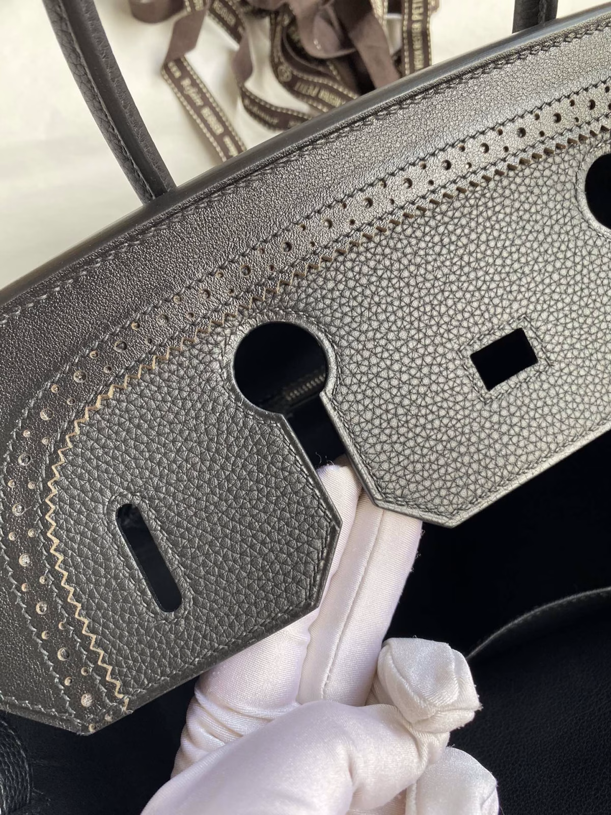 Hermes Ghillies Birkin 35cm Limited-edition Bag In Black Calfskin - Image 3
