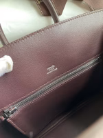 Hermes Shadow Birkin 25 Limited Edition Bag In Chocolat Swift Calfskin - Image 5