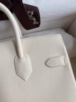 Hermes Shadow Birkin 25 Limited Edition Bag In Craie Swift Calfskin - Image 7