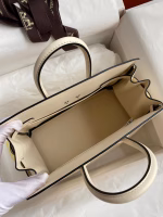 Hermes Shadow Birkin 25 Limited Edition Bag In Craie Swift Calfskin - Image 9