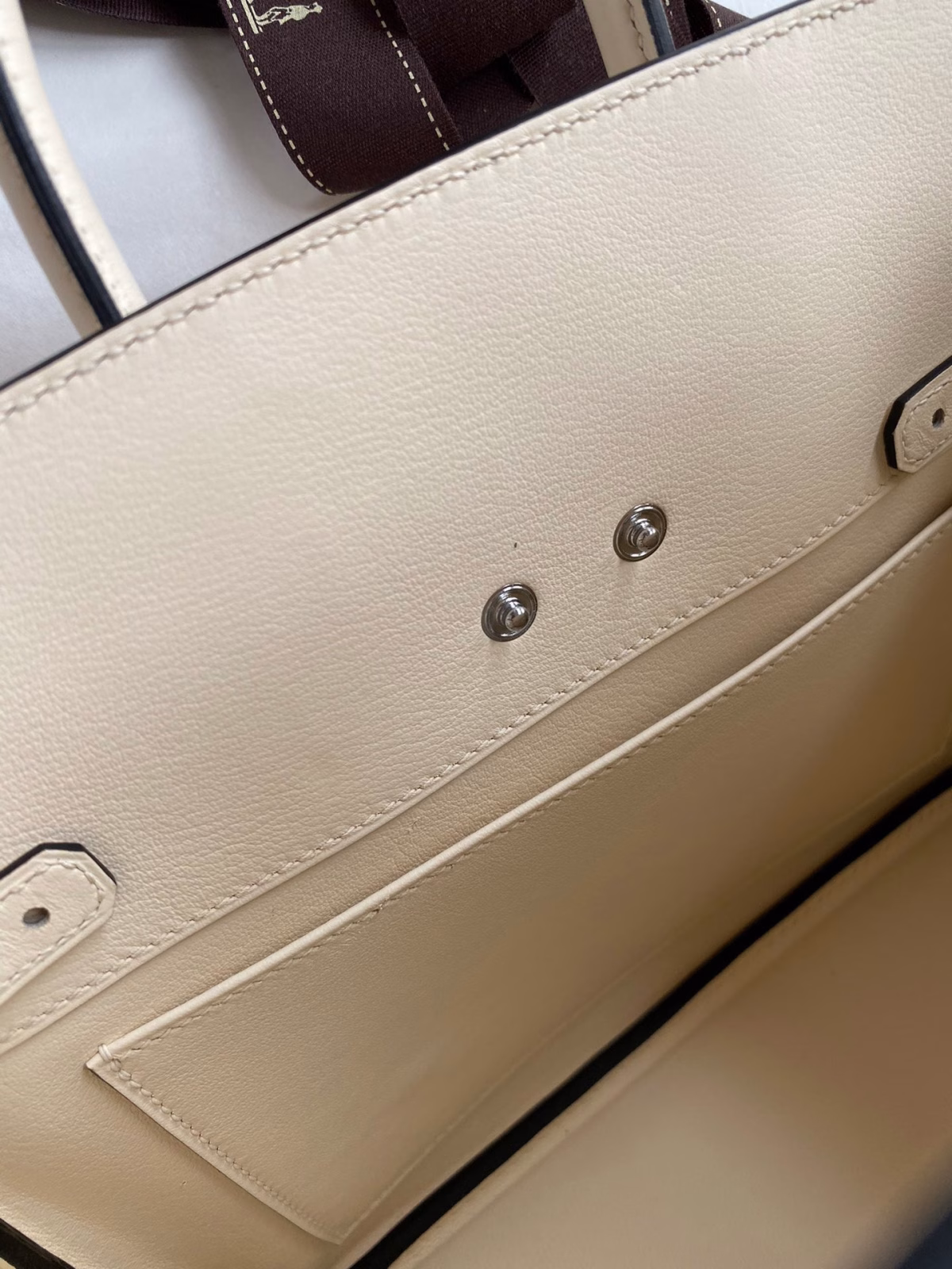 Hermes Shadow Birkin 25 Limited Edition Bag In Craie Swift Calfskin - Image 3