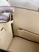 Hermes Shadow Birkin 25 Limited Edition Bag In Craie Swift Calfskin - Image 2