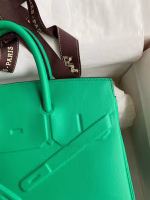 Hermes Shadow Birkin 25 Limited Edition Bag In Green Swift Calfskin - Image 7