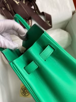 Hermes Shadow Birkin 25 Limited Edition Bag In Green Swift Calfskin - Image 4
