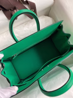 Hermes Shadow Birkin 25 Limited Edition Bag In Green Swift Calfskin - Image 5
