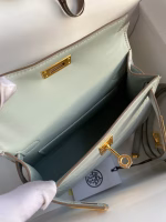 Hermes Kelly Mini II Sellier Handmade Bag In Blue Glacier Matte Alligator Leather - Image 4