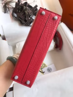 Hermes Kelly Mini II Sellier Handmade Bag In Rose Extreme Matte Alligator Leather - Image 2