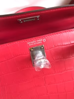 Hermes Kelly Mini II Sellier Handmade Bag In Rose Extreme Matte Alligator Leather - Image 5